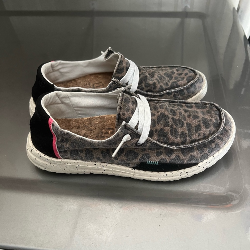 Womens cheetah print hey dudes